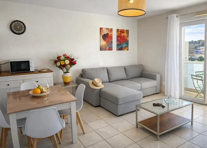 Apartmán Jardin De Themis, T2, 4p, Parking, Terrasse
